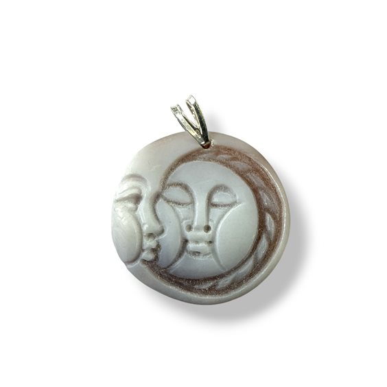 Pendant Mandile 1922 Woman Cammei  in Silver Conchiglia 2MCICM60.1 - 2MCICM60.1